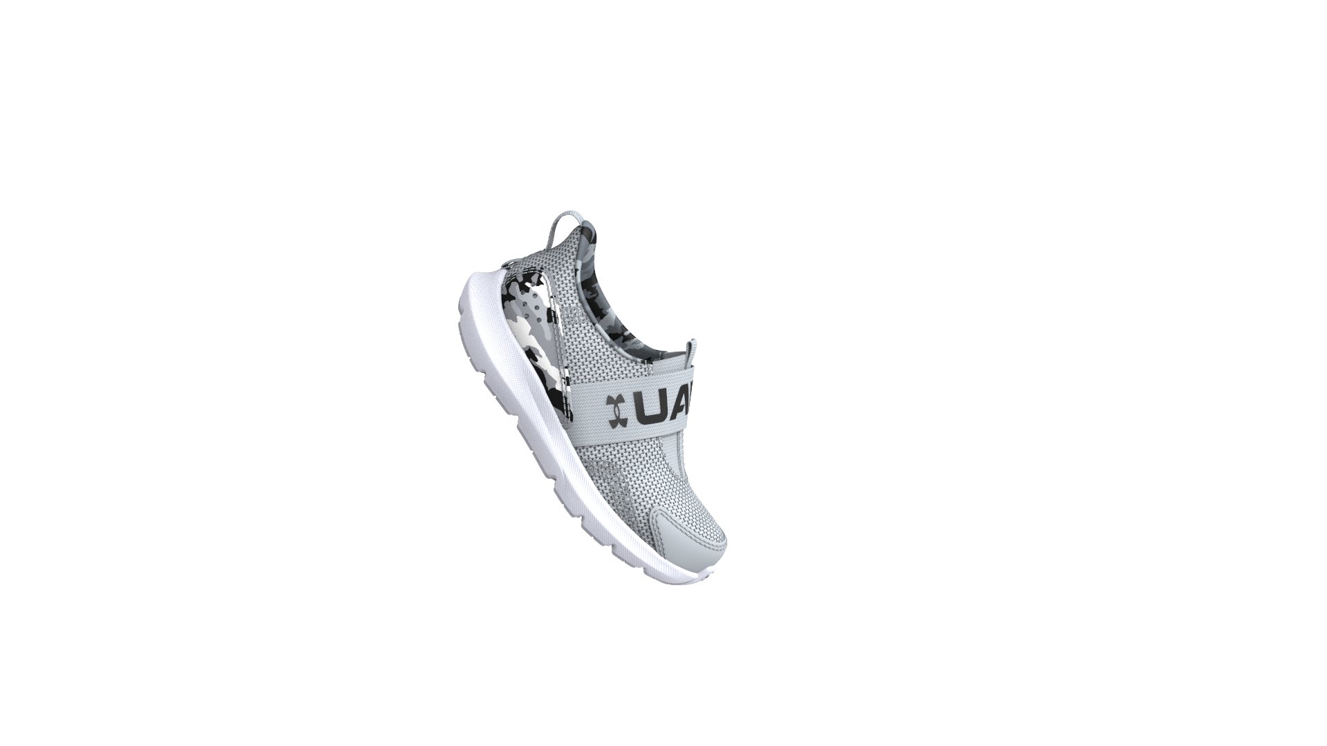 Boys' Infant UA Surge 3 Slip Printed Running Shoes 3