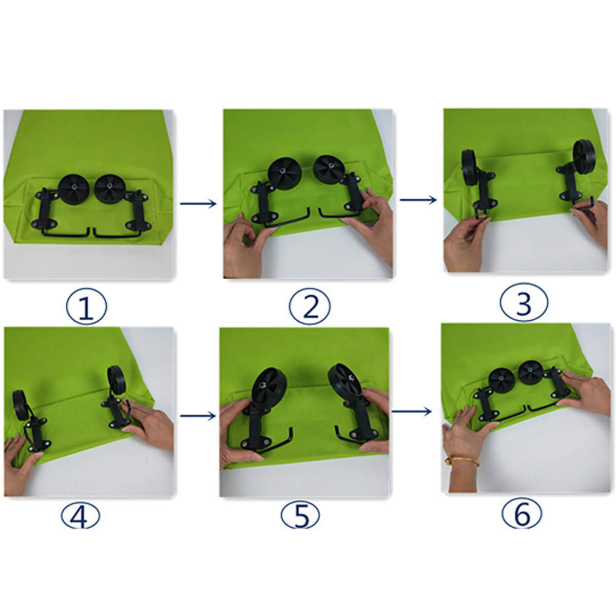 Collapsible Shopping Bag with Wheels 3