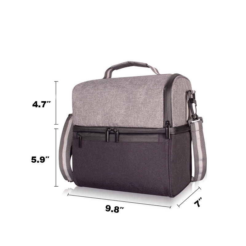 Custom double layer Insulated Lunch Bag 5