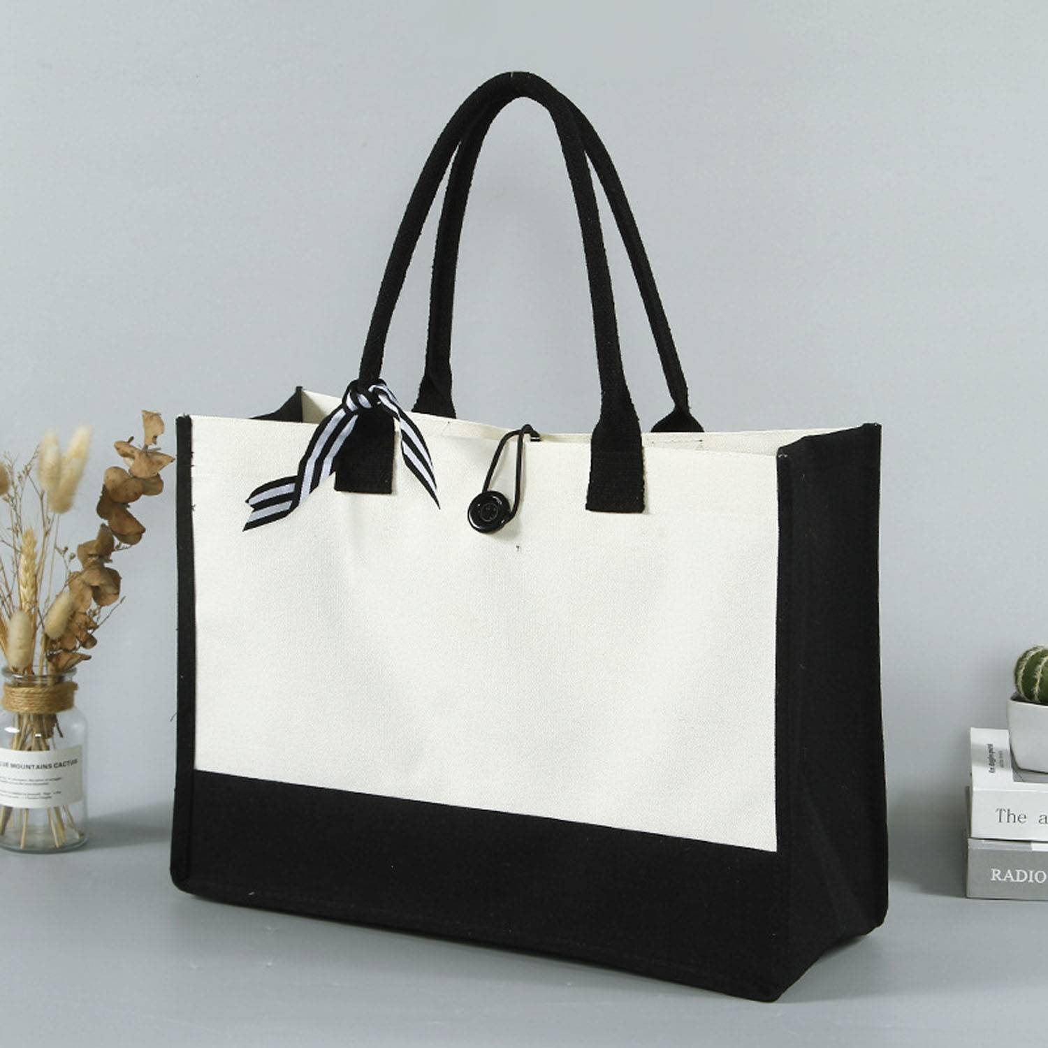 Canvas Tote Bag, custom tote bag with logo imprint 3