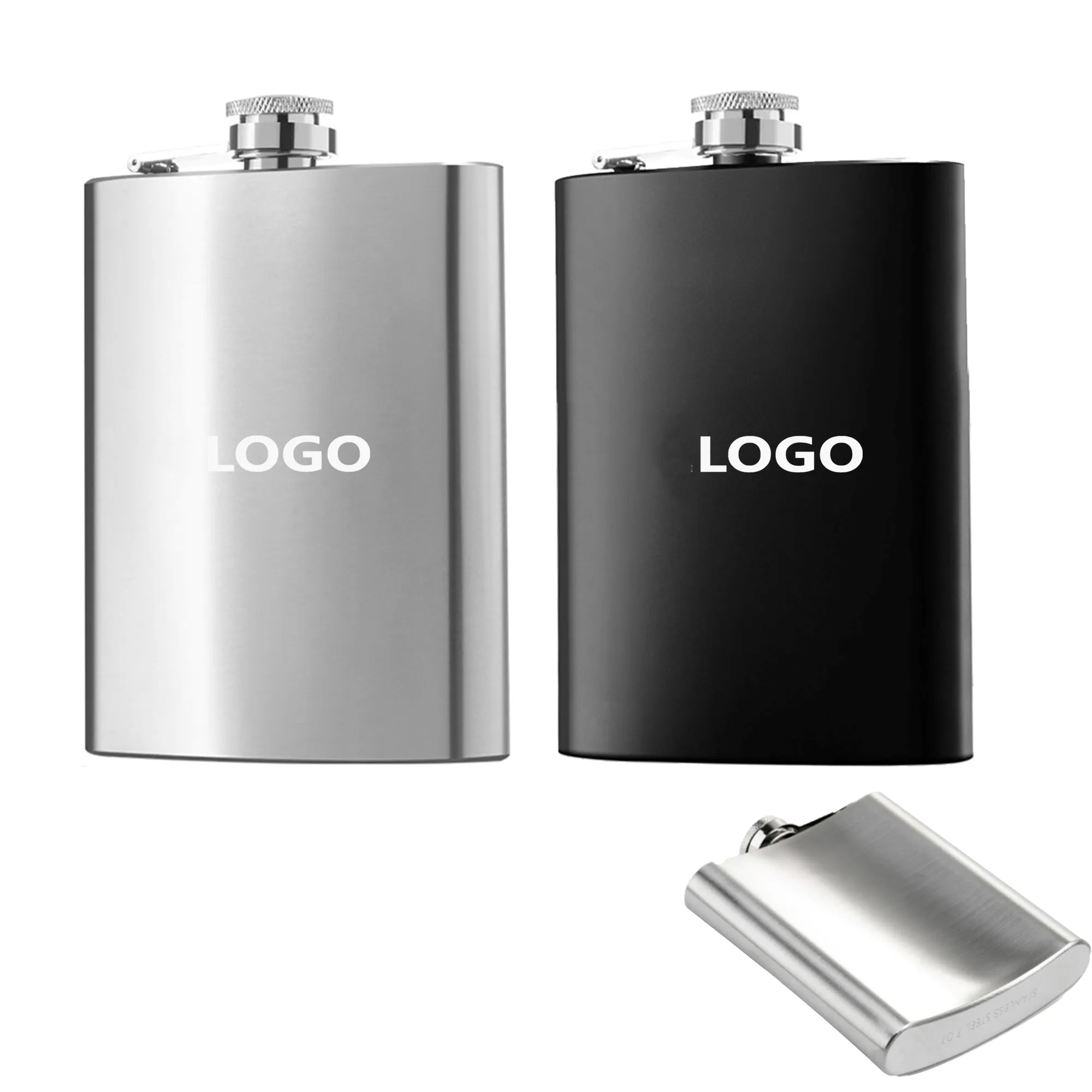 8oz Stainless Steel Hip Flask 2