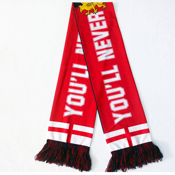 Full Sublimation Polyester Knit Scarf with Tassle - 57"x6.7" 4