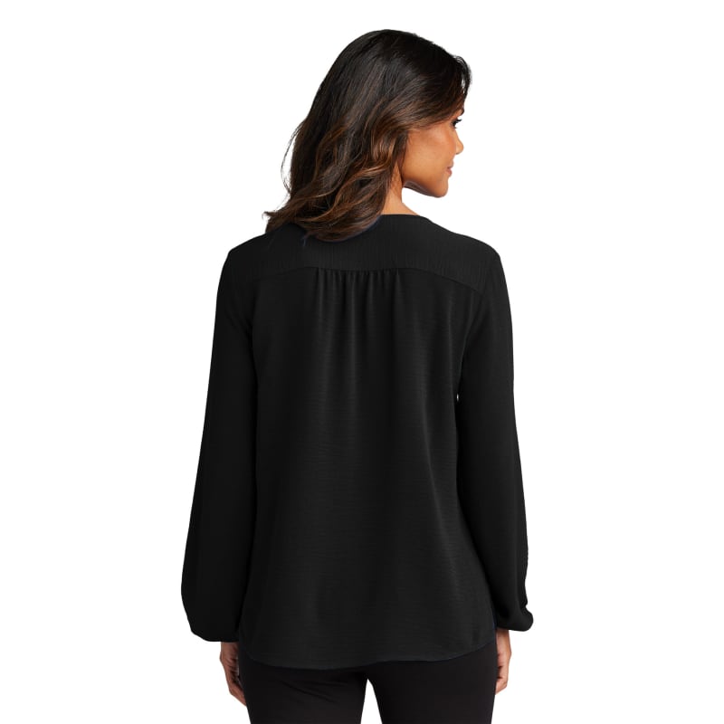 Port Authority Ladies Textured Crepe Blouse 4