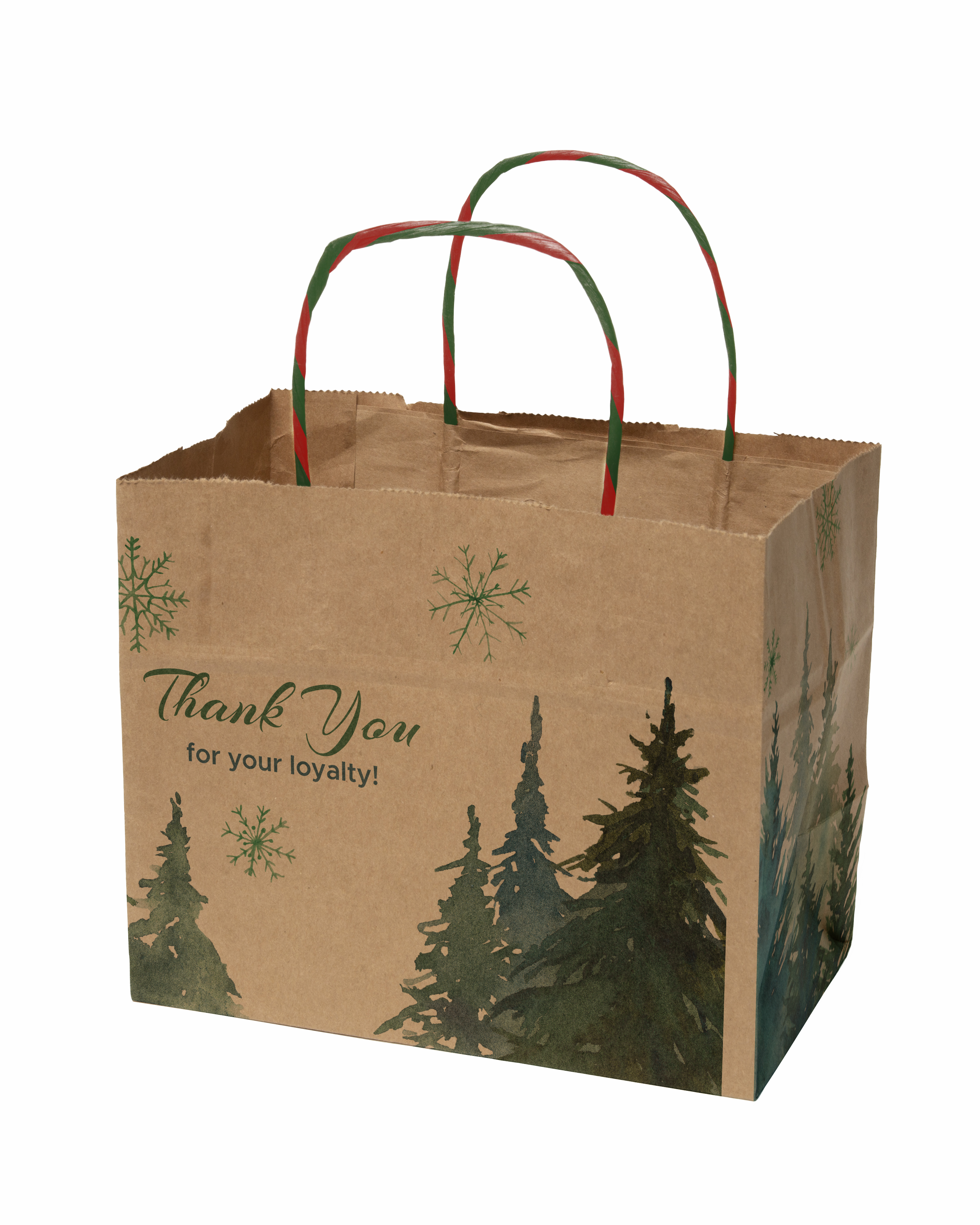 Full Color Holiday Handle Shopper (8.5" x 7.25" x 5") 4