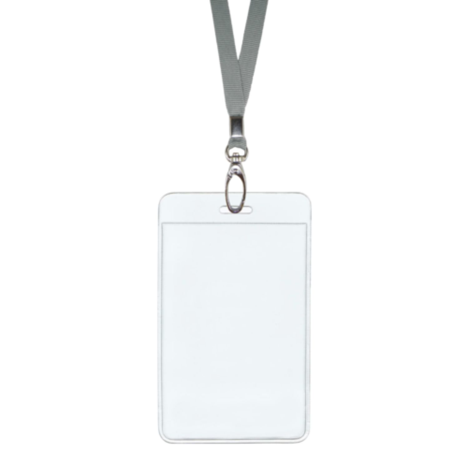 2.5"W X 3.75"H rPET Clear Vinyl Vertical Badge Holder 4