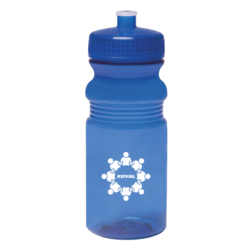 Plastic Bike Water Bottle - Push Cap, 20 oz. 7