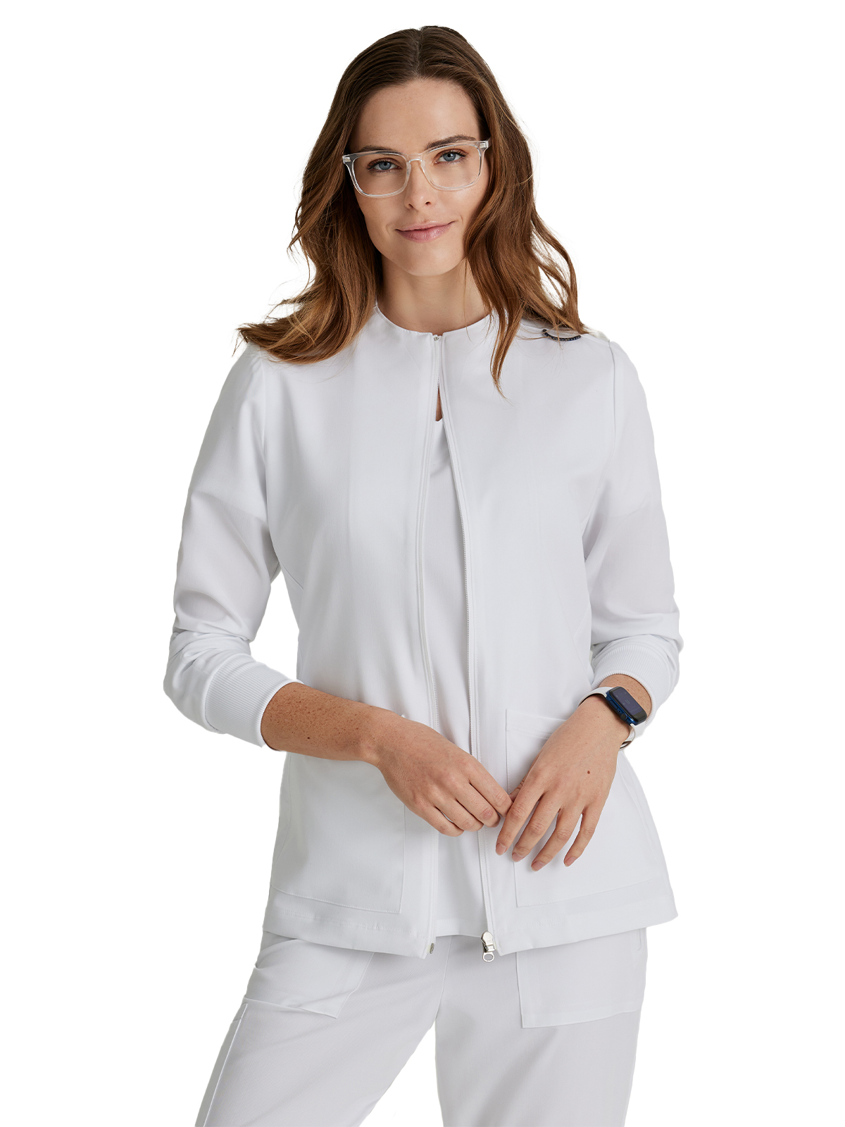 Barco Unify - Women's Three-Pocket Zip-Up Team Warm-Up Scrub Jacket 7