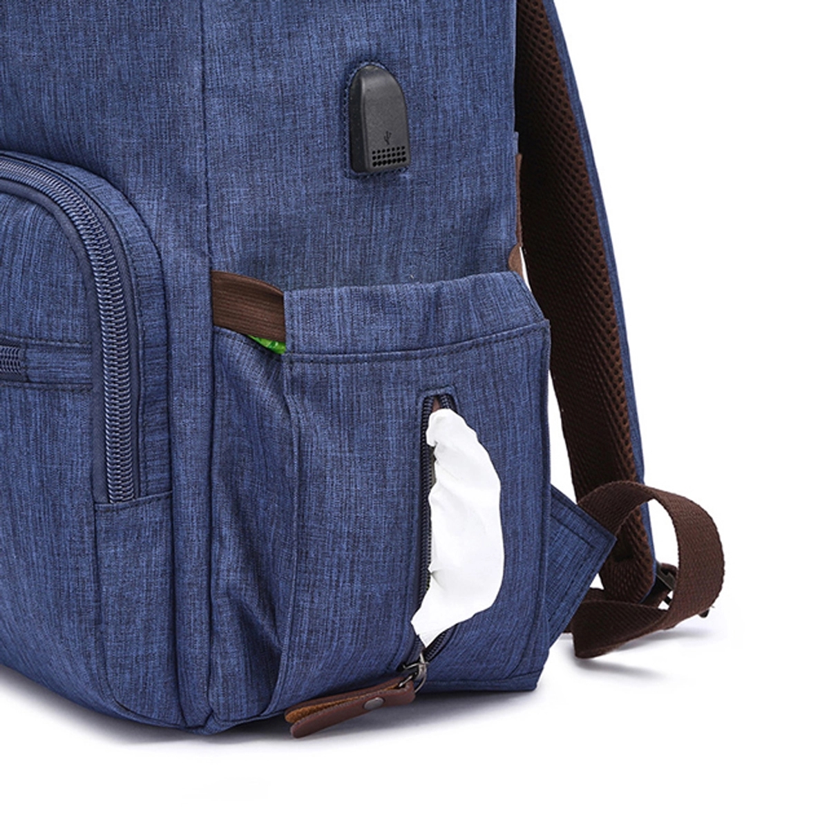 Diaper Backpack With Baby Bottle Bag 7
