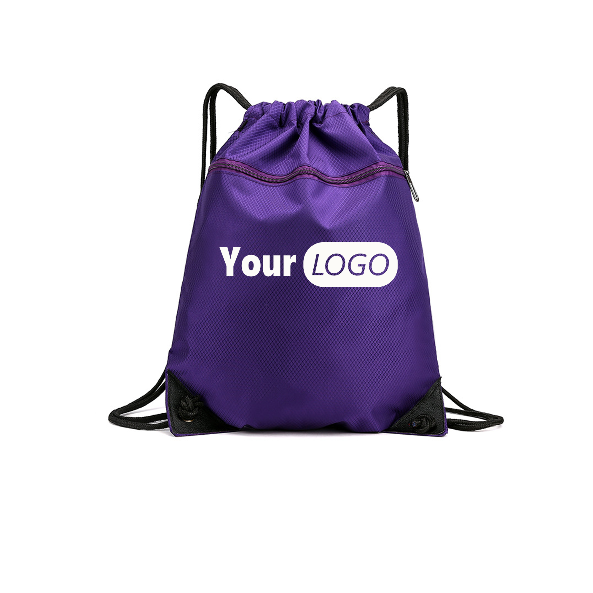 Large Zippered Cinch Pack 11
