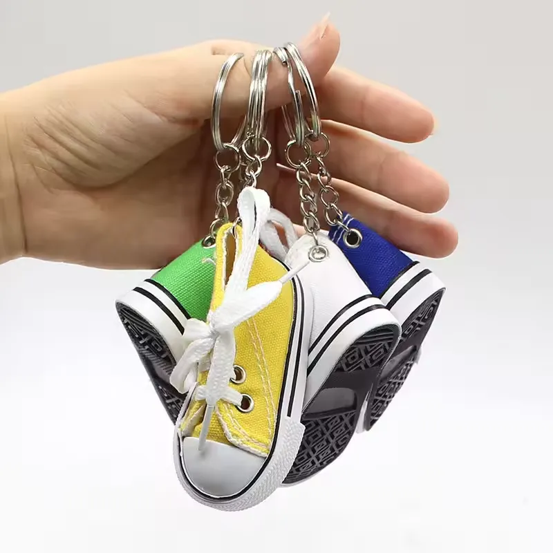 Mini Canvas Shoe Keychain 4