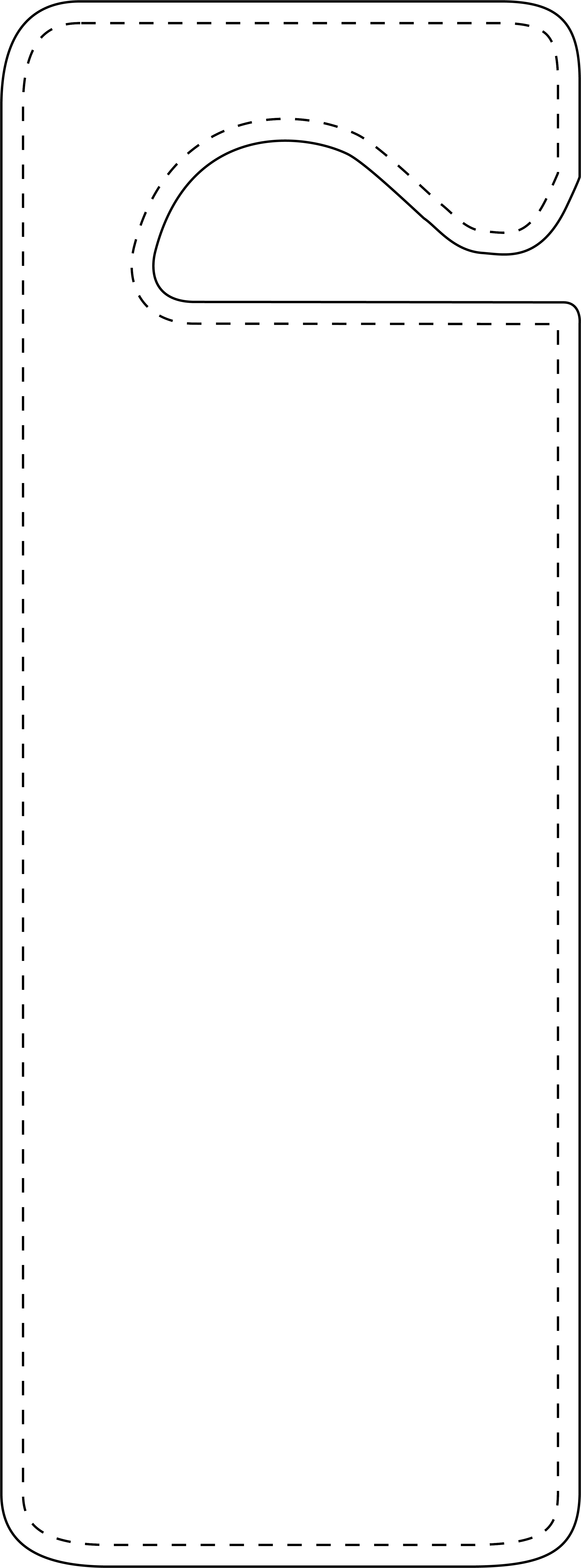 Plastic Security Hang Tag (3 1/4" x 9") 3