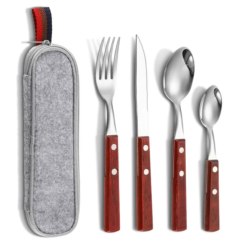 Stainless Steel Travel Utensils With Case 4