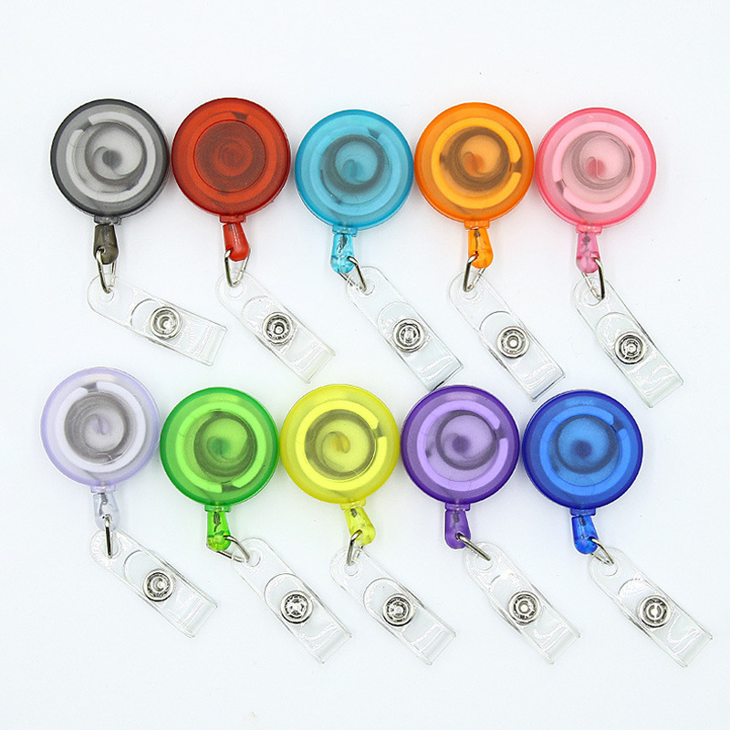 Transparent Badge Reel with Back Clip 5