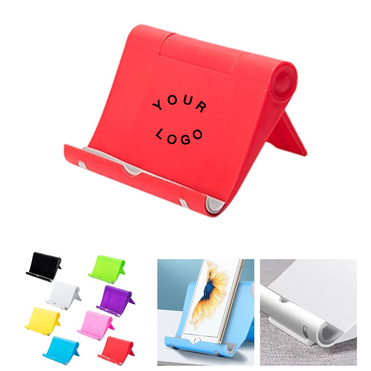 Adjustable Plastic Phone Stand for Desk 5