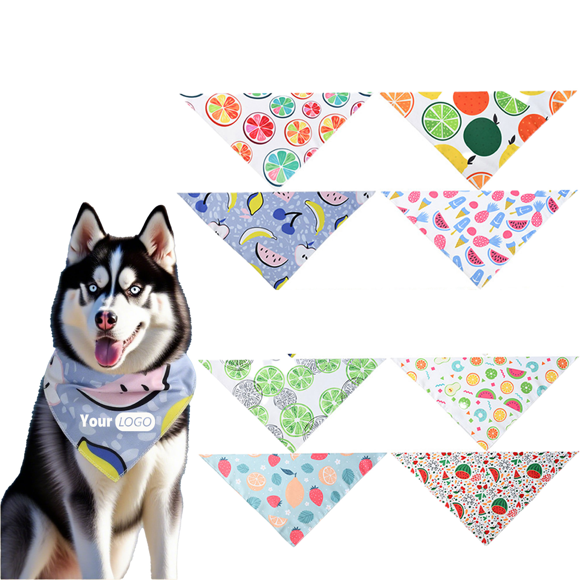 Triangle Double-Faced Washable Pet Scarf 6