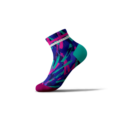 Adult 360 Degree Digital Print Cotton-Blend Ankle Socks 2