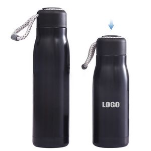 400ml Stainless Steel Cup With Double Wall Insulation Portable Band Lid 6