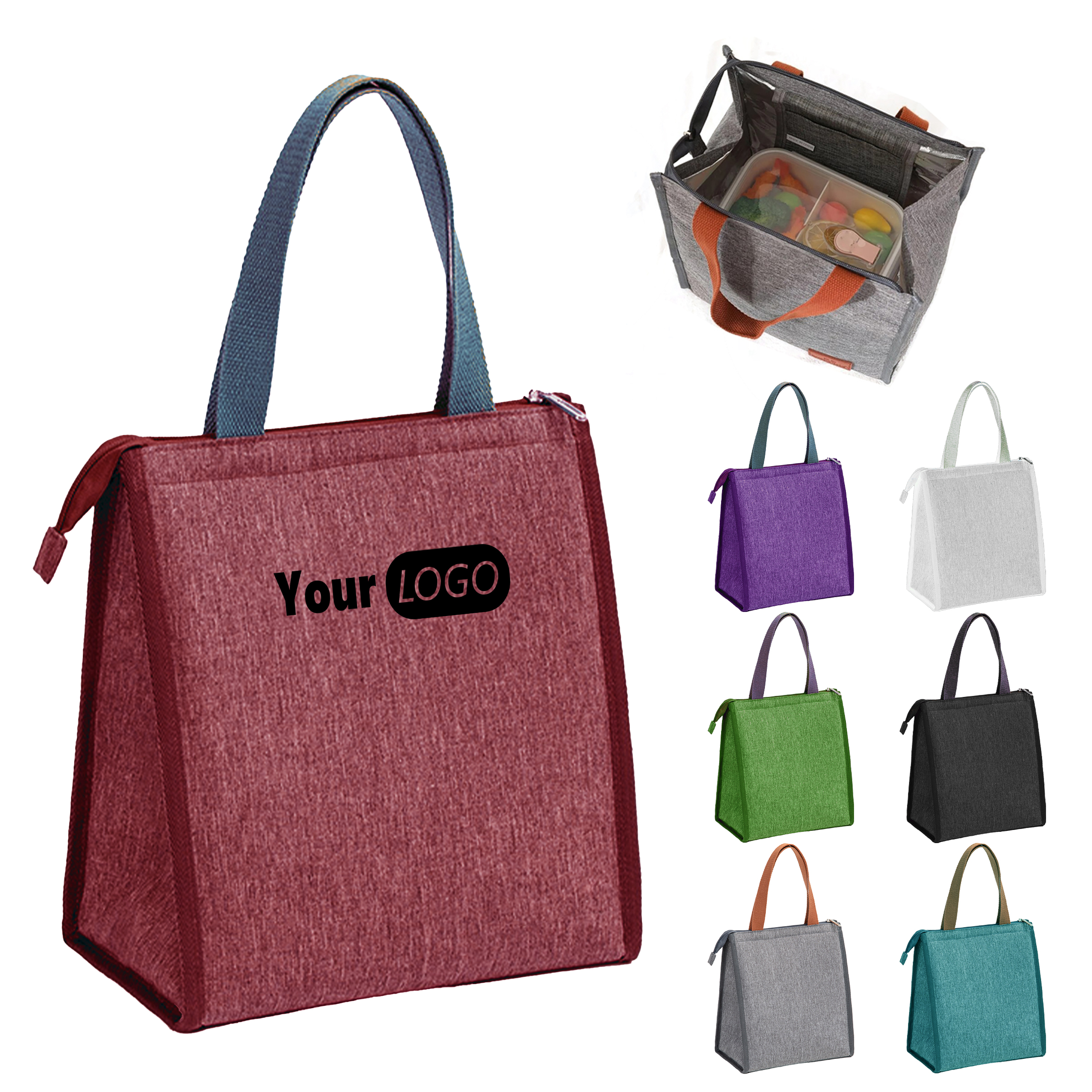 Oxford Large Capacity Thickened Insulated Lunch Bag With Shoulder Strap ?C Keeping Your Food Fresh 1