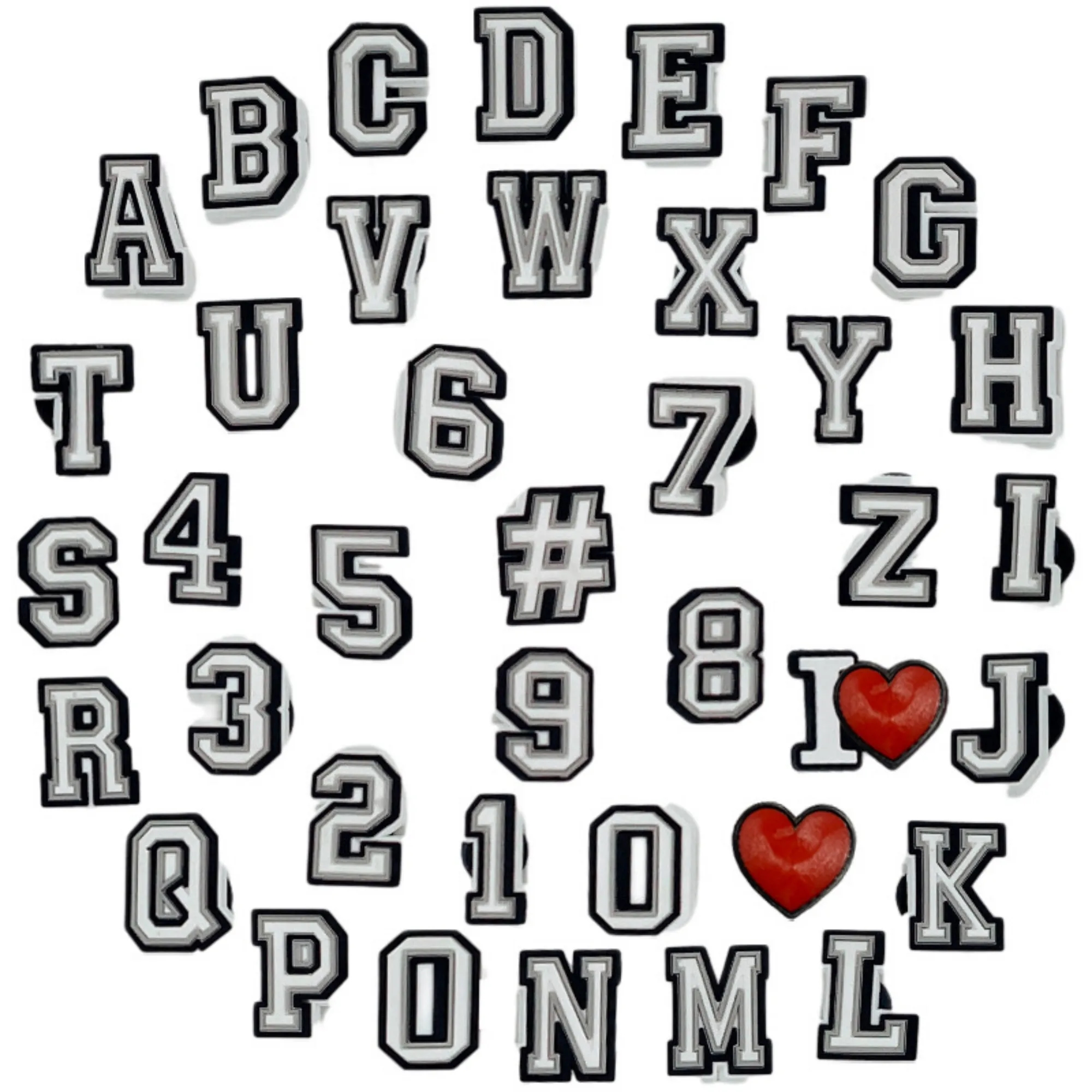 Available Different Types PVC Clogs Shoes Charm Accessories 9