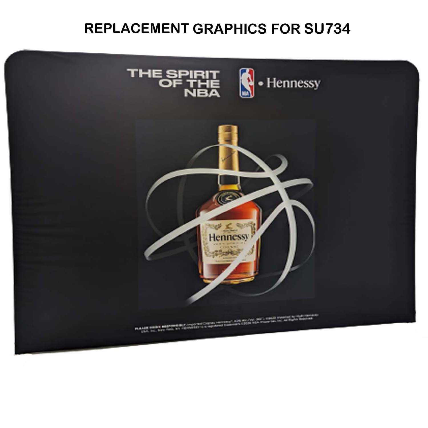 Replacement Graphics Double Sided 10'W x 8'H EuroFit Tension Fabric Slip on cover, NO SETUP CHARGE 17