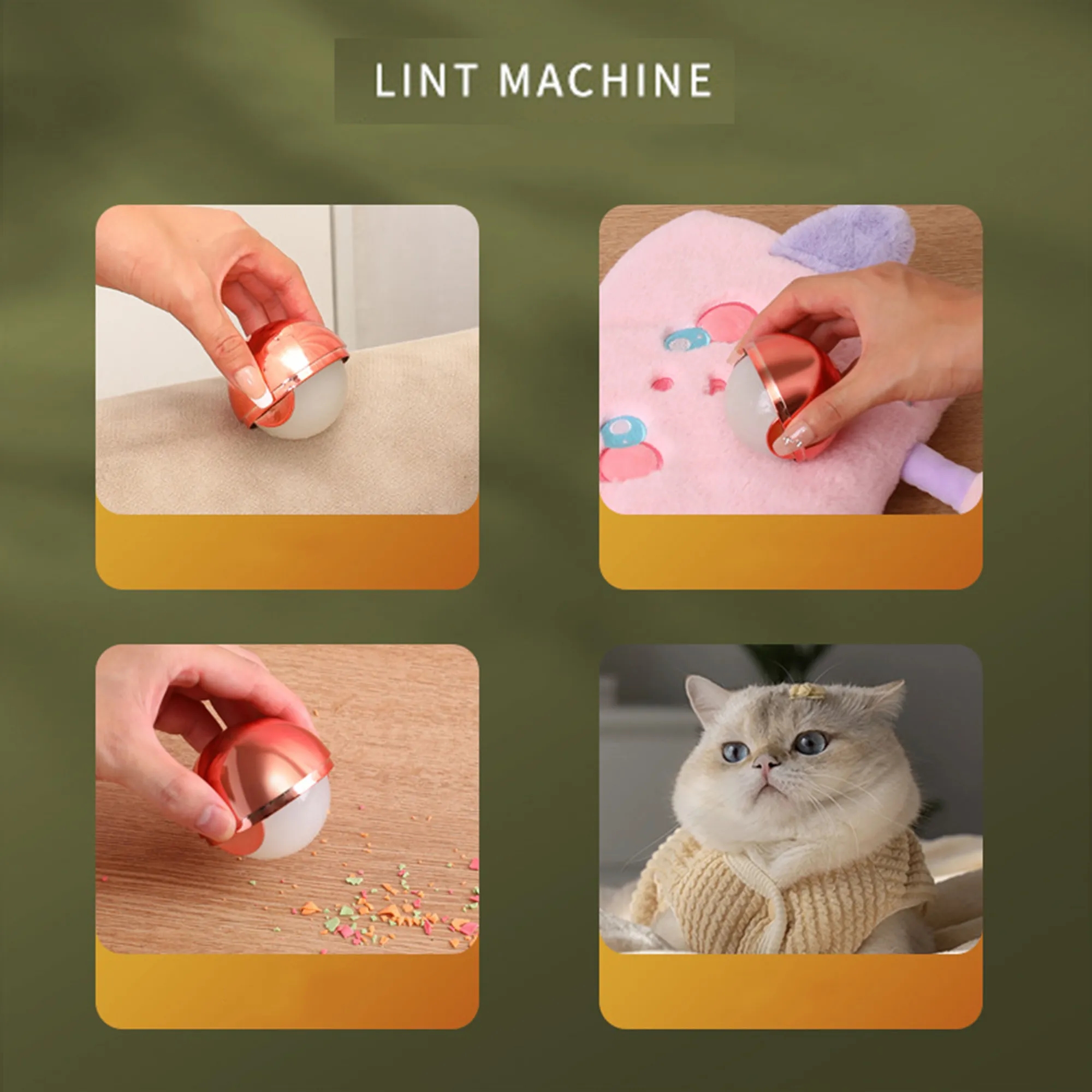 Custom Logo Spherical Lint Roller Washable 2