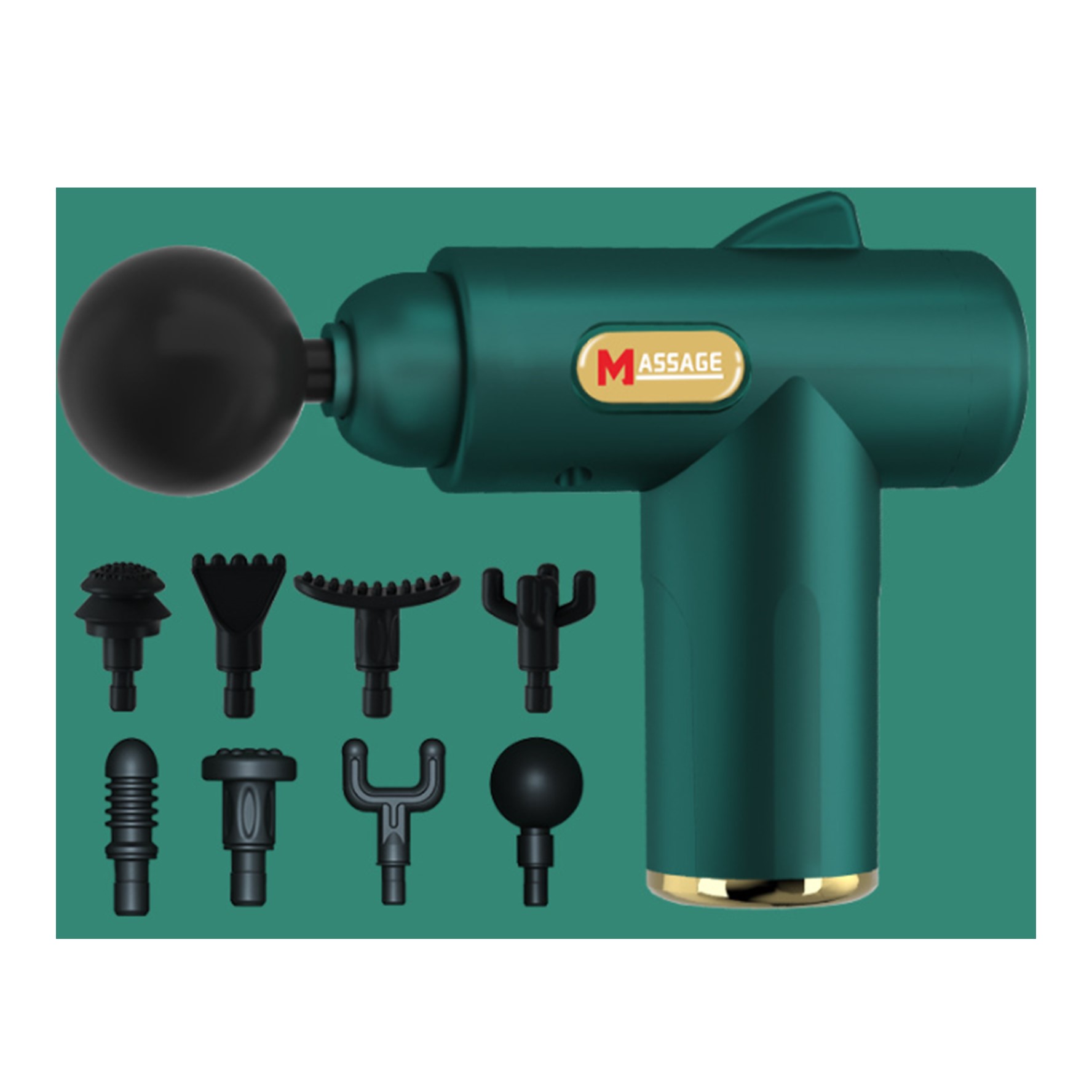 Mini Muscle Massage Gun with 8 Attachments 4
