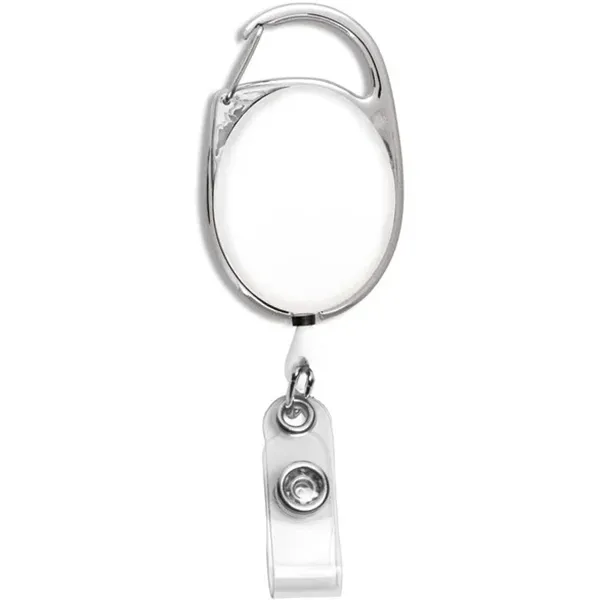 Carabiner Style Retractable Badge Reel, promotional clip with logo imprint 6