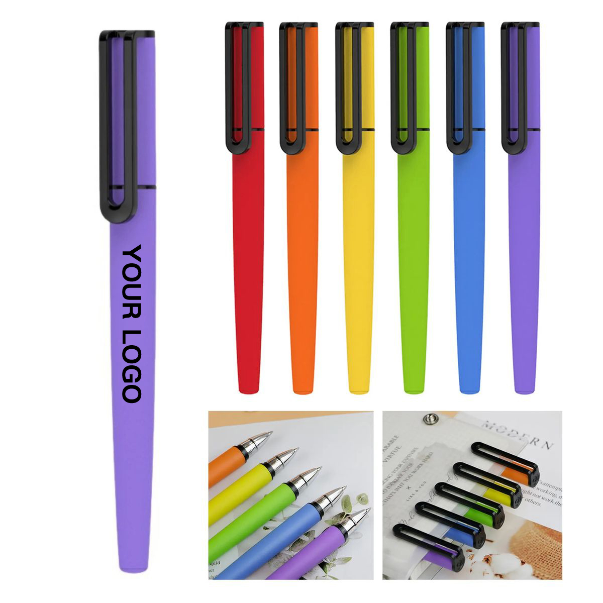 Plastic Lightweight Promotional Gel Pen 6