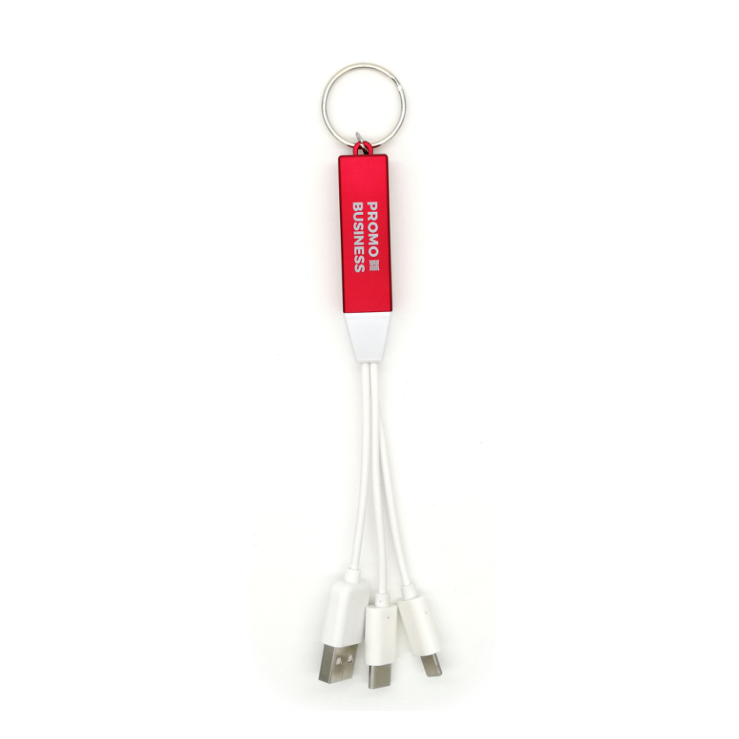 3-in-1 Light-Up Charging Cable with Keychain 2