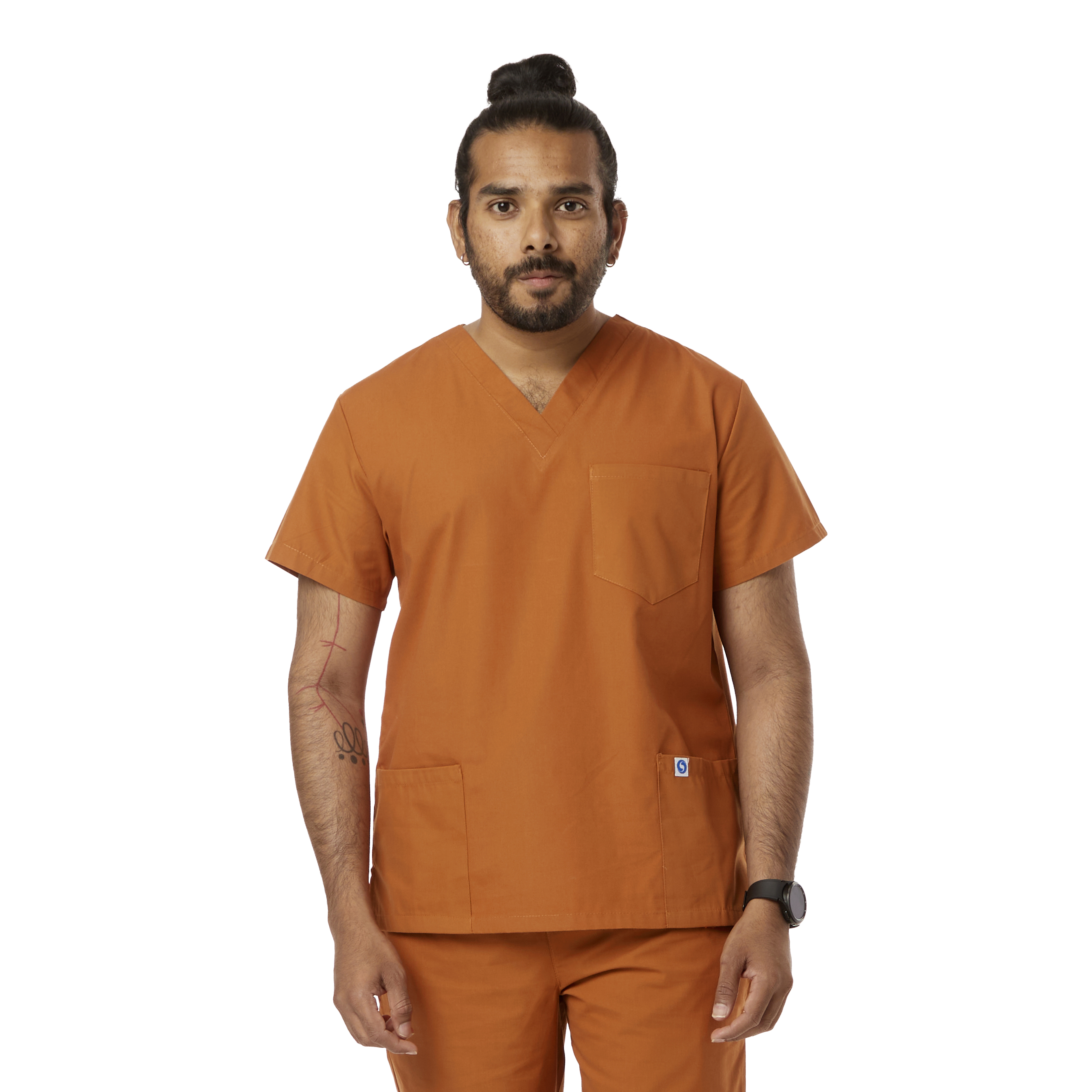 Three-Pocket Scrub Top 2
