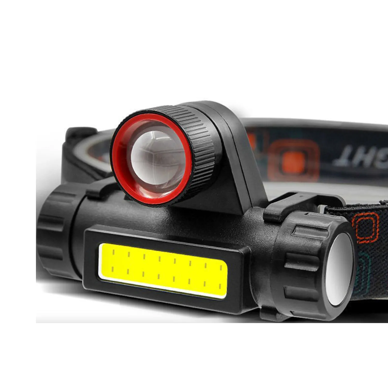Led & Cob Rechargeable Headlamp With Magnet 3