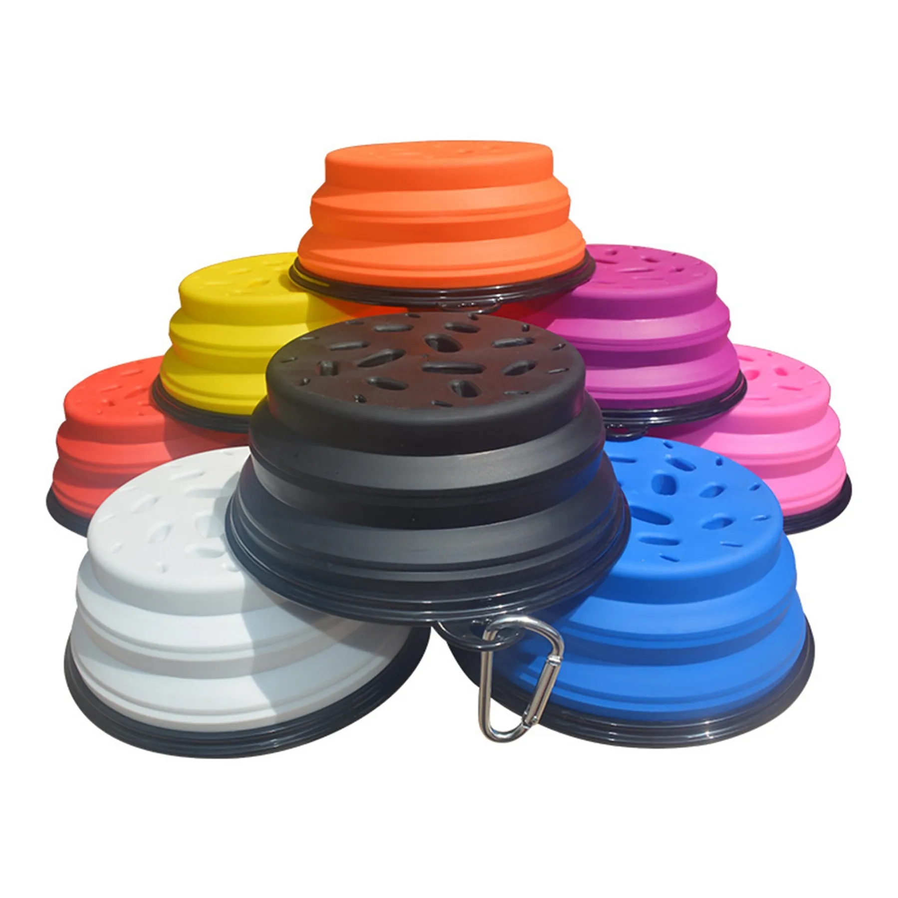 Collapsible Pet Silicone Slow Feeding Bowl 6