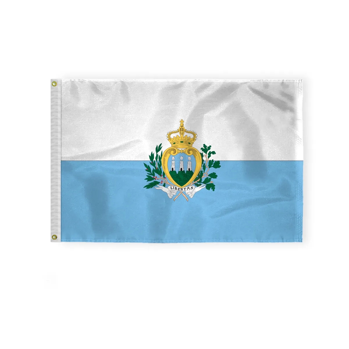 World Flag - San Marino With Seal 2