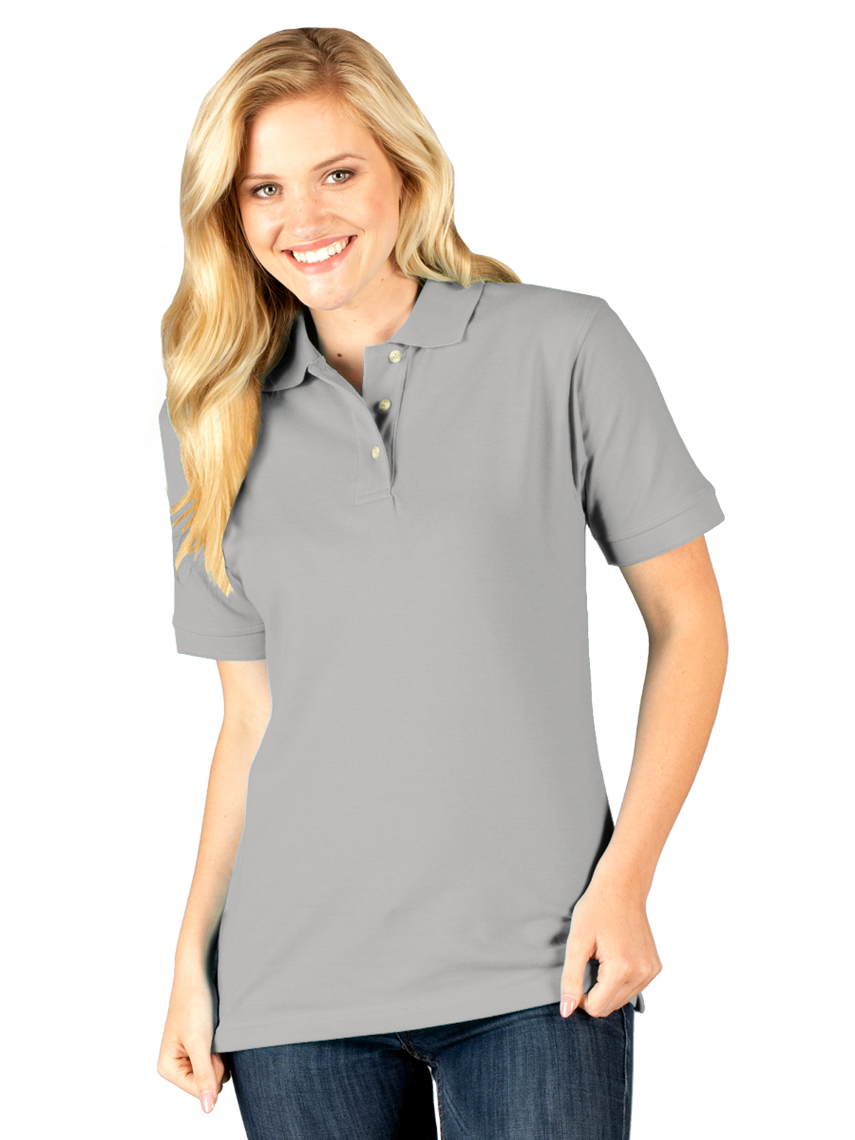 Blue Generation - Women's Pocketless Superblend Pique Polo