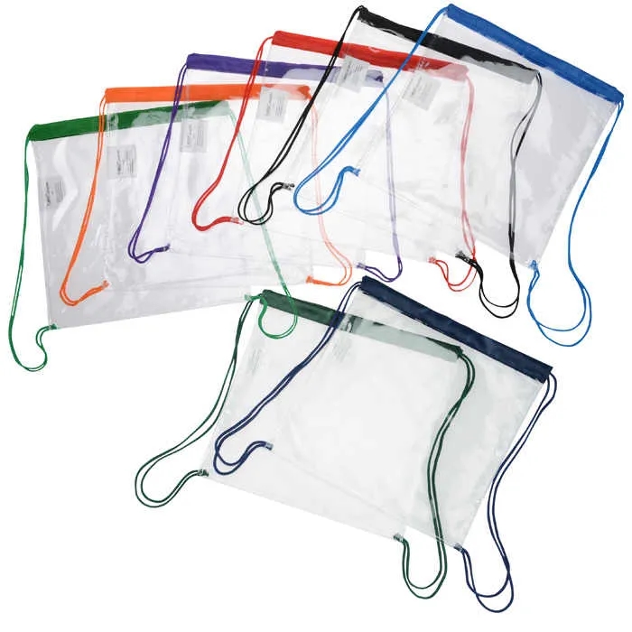 Clear Drawstring Bag,Transparent PVC Backpack 1