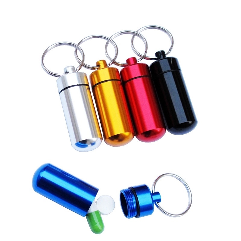 Mini Pill Bottle w/Keychain 1
