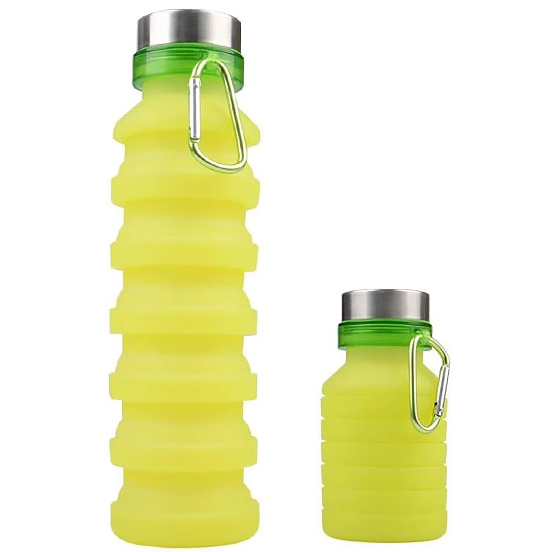 19.3 Oz Foldable Silicone Water Bottle 2