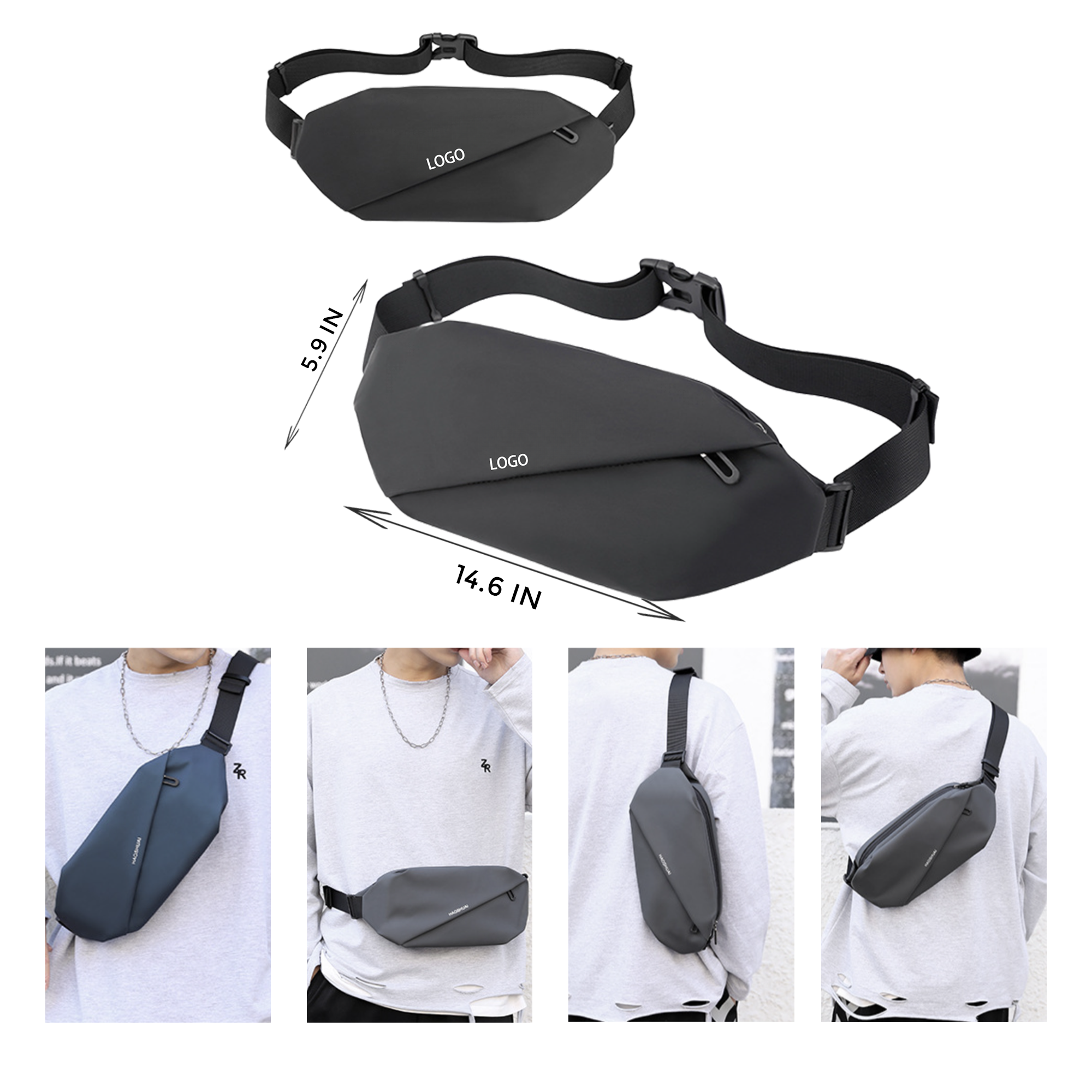 Stylish Outdoor Multi - Functional Waterproof Waist Bag 1