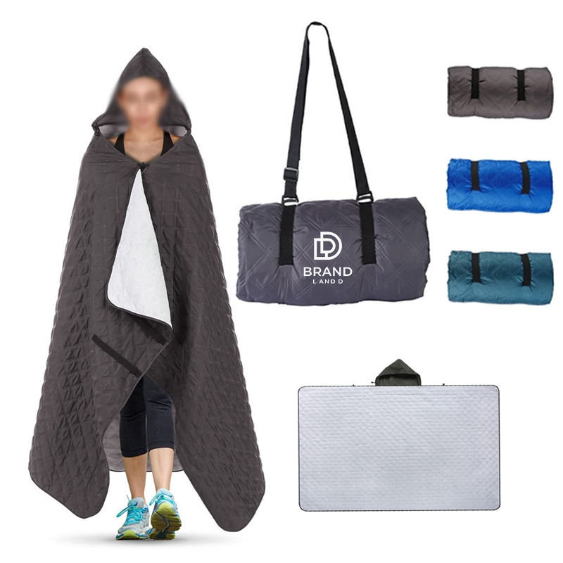 Outdoor Picnic Blanket Hooded Cape 1
