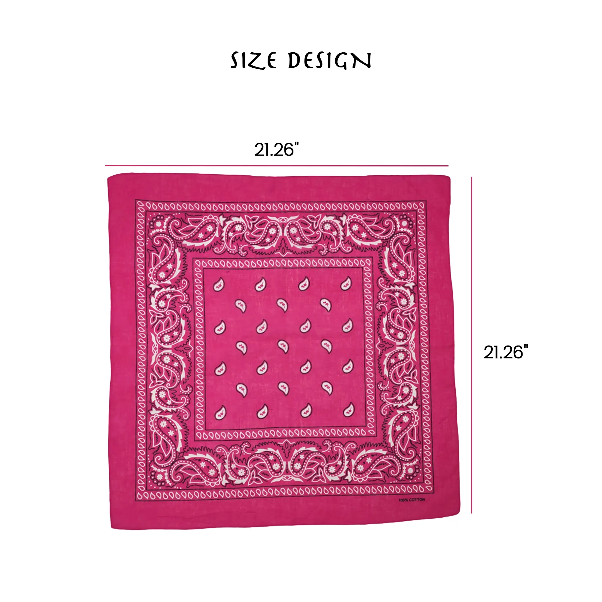 Cotton Paisley Square Scarf 6