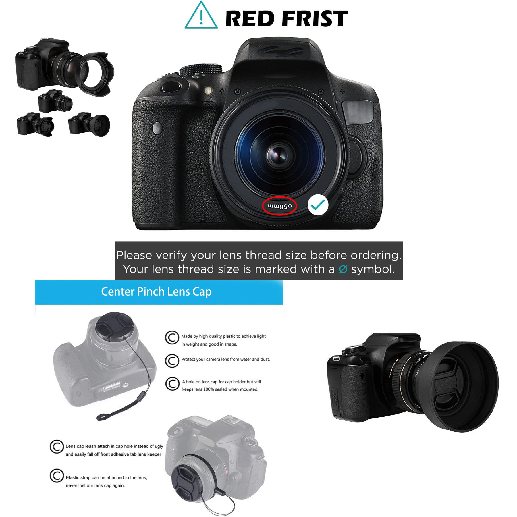 58mm Lens Hood Set 2