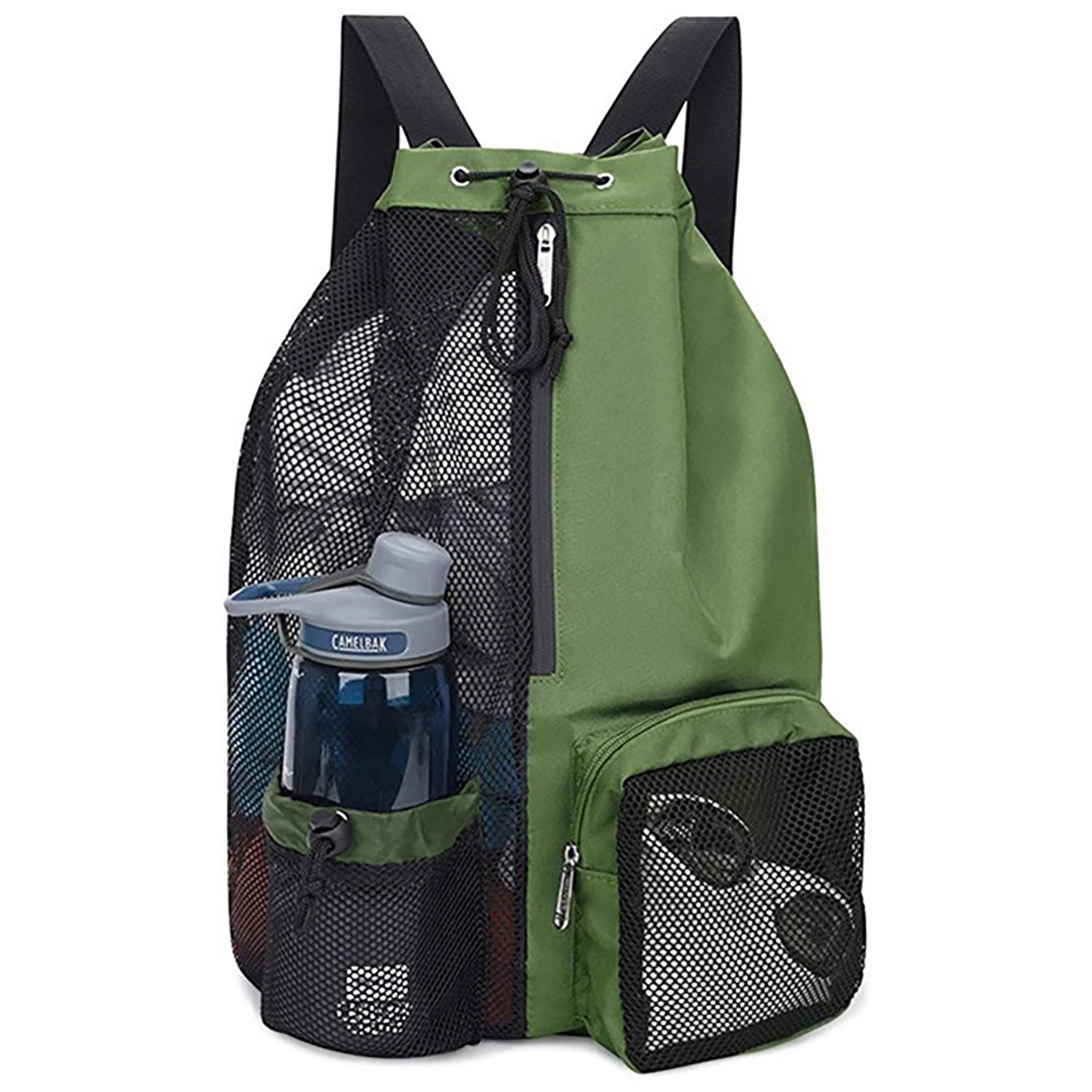 Drawstring Ventilator Mesh Equipment Bag 11