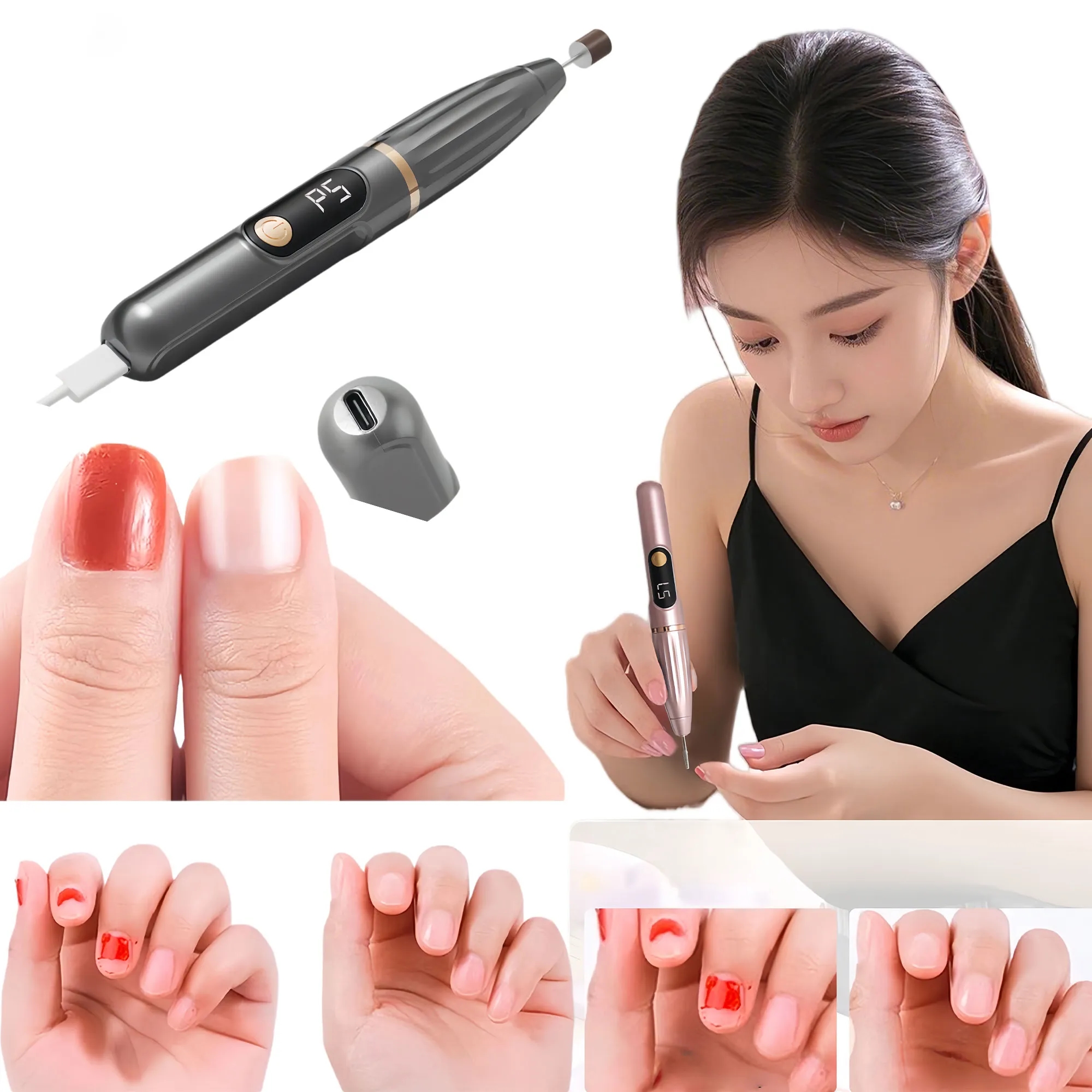 Premium Fast Speed Electric Nail File And Polish Tool 2