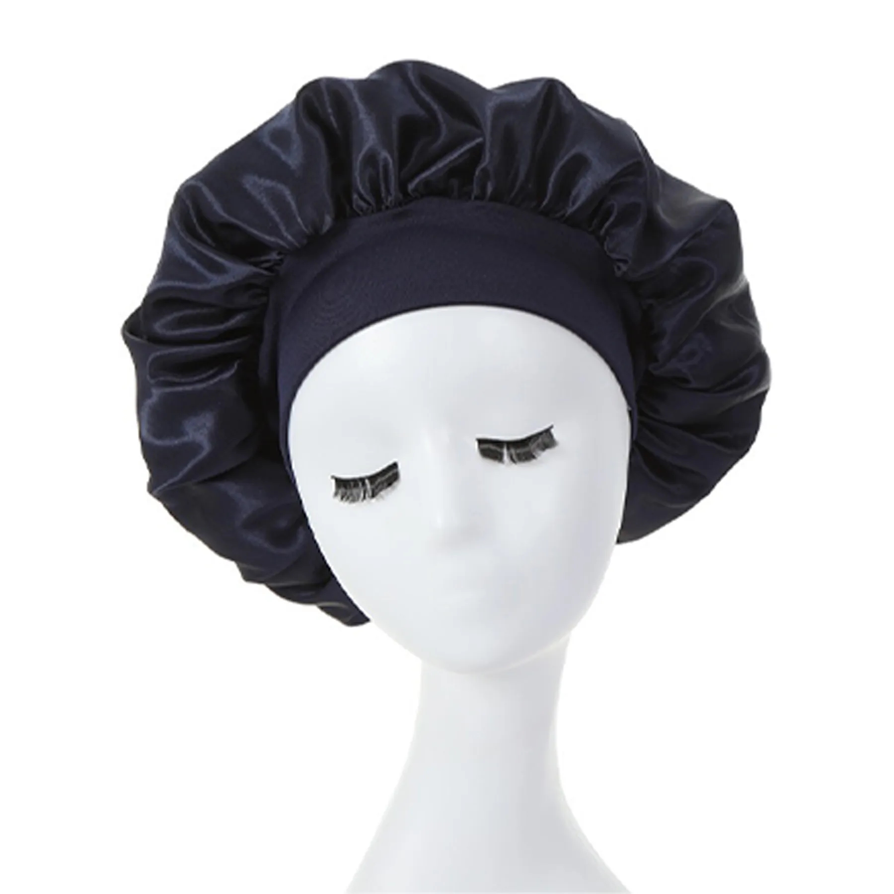 Large Satin Silk Bonnet Sleep Cap 3