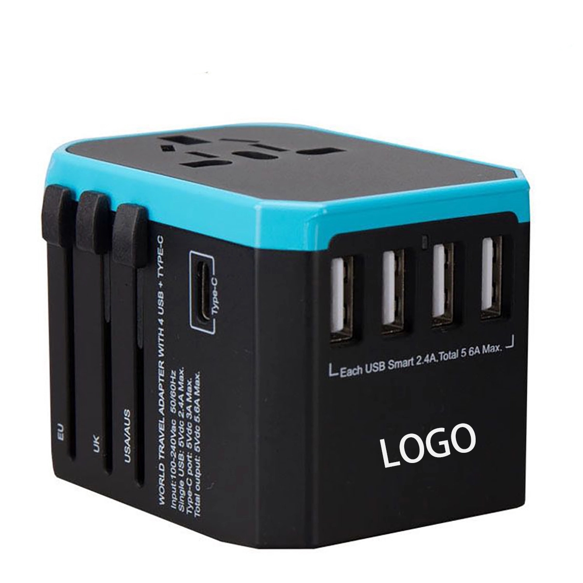 All in One Universal Travel Adapter with 3 USB Port 2