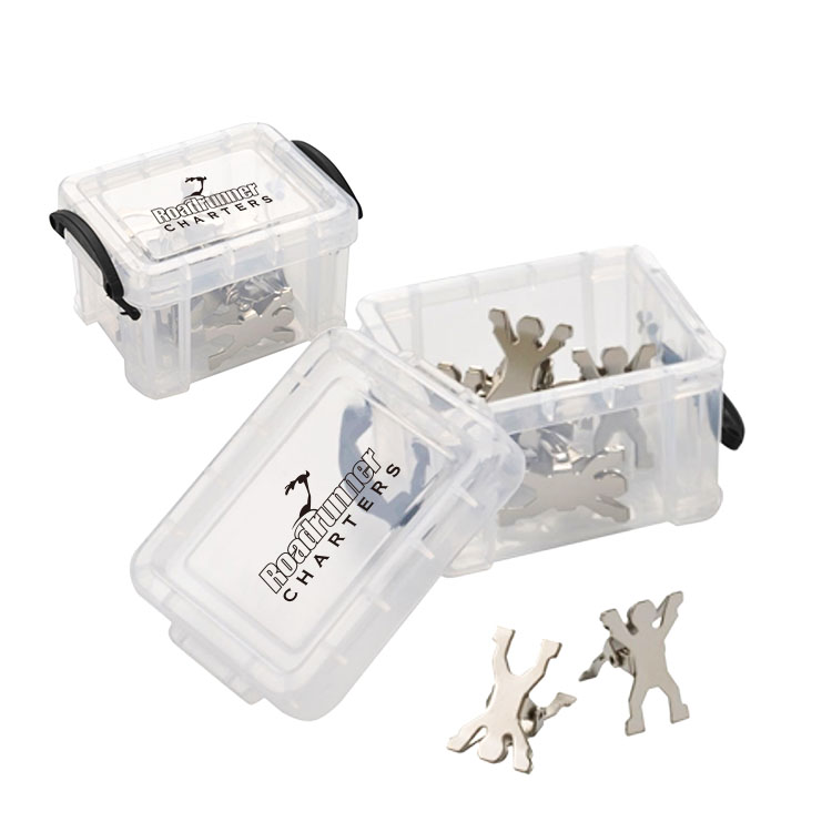 Mini Storage Box w/8 Man Shaped Paper Clip 2