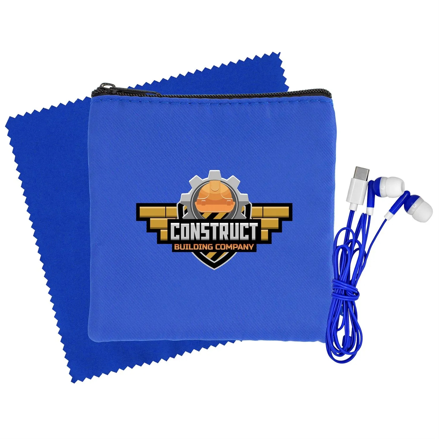 Colorful RPET Ear Bud & Cloth Set 20