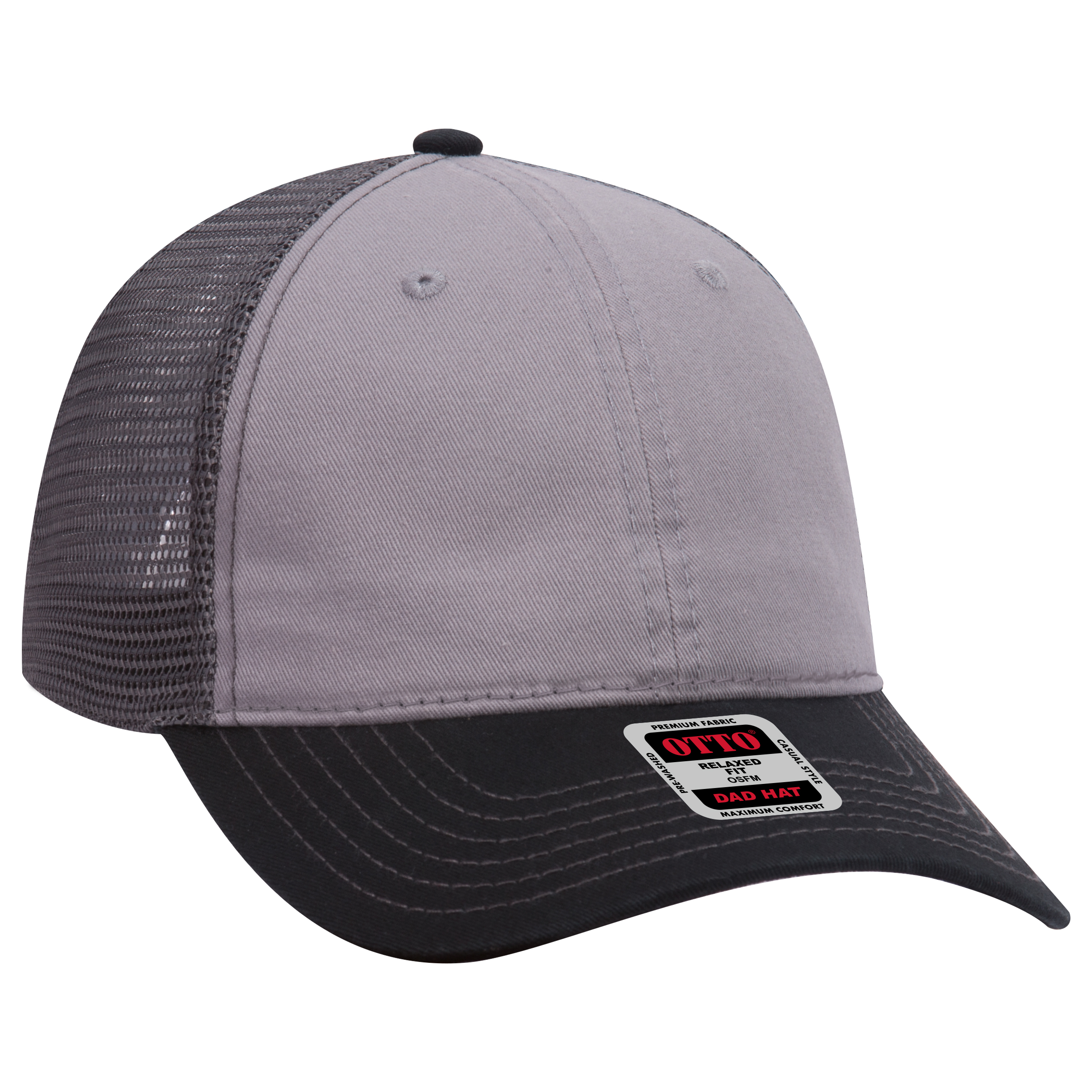 OTTO CAP® 6 Panel Low Profile Mesh Back Trucker Dad Hat 26