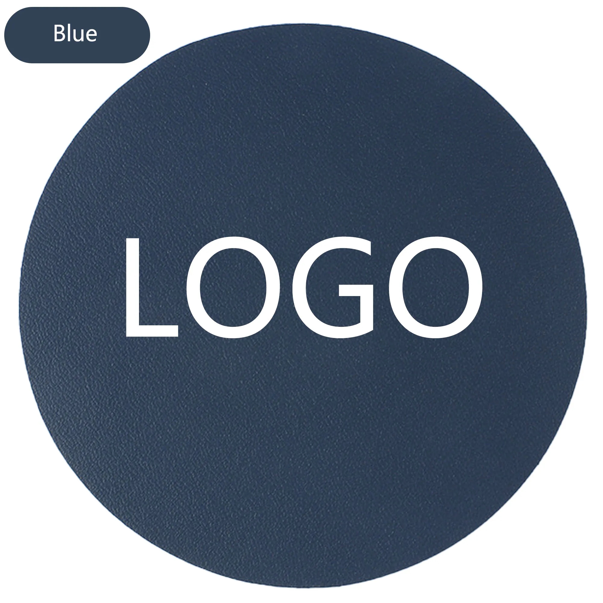 Custom Leather Coasters Round Diameter 3 7/8 Embosse 7