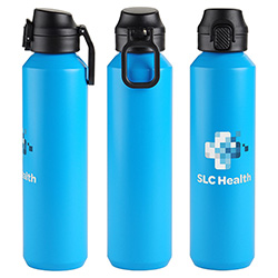 Nexus 27 oz Recycled Aluminum Bottle with Flip-Top Lid and Carabiner 23